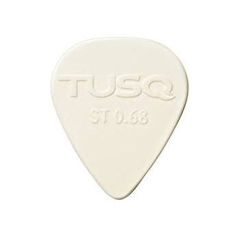 TUSQ Pick 0.68mm White 6 Pack Bright Tone (PENA)