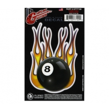 GTR TATTOO- FLAME 8 BALL STİCKER